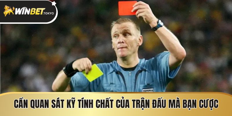 Cần quan sát kỹ tính chất của trận đấu mà bạn cược